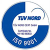 TÜV NORD ISO9001 certified